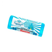 Мешки для мусора 60 л, голубые, в рулоне 20 шт., ПНД, 7 мкм, 680х580 мм, Королевство Чистоты, МК3988 (ПЭКЧ-60-20г) в Ейске Мешки для мусора 60 л, голубые, в рулоне 20 шт., ПНД, 7 мкм, 680х580 мм, Королевство Чистоты, МК3988 (ПЭКЧ-60-20г) в Ейске