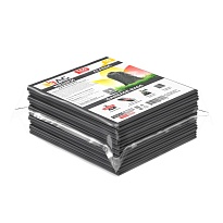 Мешки для мусора 160 л, серые, в пачке 10 шт., ПВД, 40 мкм, 900х1100 мм, i-Bag в Ейске