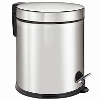 Ведро-контейнер для мусора урна с педалью LAIMA Classic Plus, 5 л, зеркальное в Ейске