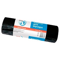 Мешки для мусора 240 л, черные, в рулоне 10 шт., ПВД 30 мкм, 1400х1120 мм, PACLAN Professional, 606336 в Ейске