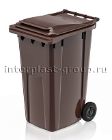 Контейнер для мусора 240 л коричневый облегченный 240 зеленый в Ейске