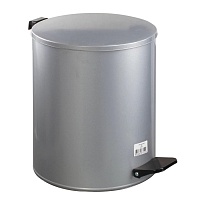 Ведро для мусора с педалью, усиленное, Титан, 15 л, серое, оцинкованная сталь в Ейске Ведро для мусора с педалью, усиленное, Титан, 15 л, серое, оцинкованная сталь в Ейске