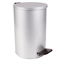 Ведро для мусора с педалью, усиленное, Титан, 10 л, серое, оцинкованная сталь в Ейске Ведро для мусора с педалью, усиленное, Титан, 10 л, серое, оцинкованная сталь в Ейске