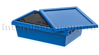 Изотермический контейнер KV 6416 в сборе с крышкой голубой в Ейске