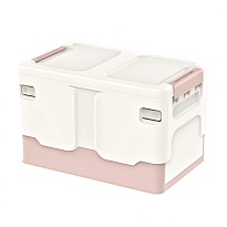 Ящик пластиковый складной белый, дно розовое, 370х240х240 мм в Ейске