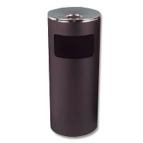 Урна металлическая с пепельницей, Титан, 29 л, черная, оцинкованная сталь в Ейске