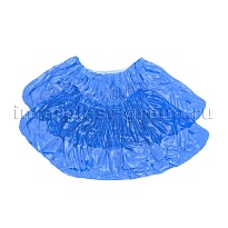 Бахилы голубые 2000 шт (1000 пар), 16 мкм, однослойные, с одной резинкой, Эконом в Ейске