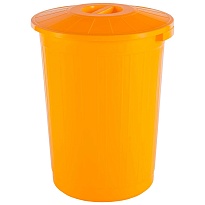 Мусорный бак с крышкой 60 л желтый 60 желтый в Ейске Мусорный бак с крышкой 60 л желтый 60 желтый в Ейске