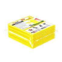 Мешки для мусора 160 л, желтые, в пачке 10 шт., ПВД, 40 мкм, 900х1100 мм, i-Bag в Ейске