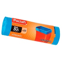 Мешки для мусора 80 л, синие, в рулоне 20 шт., ПНД, 12 мкм, 900х700 мм, PACLAN Classic, 606335 в Ейске Мешки для мусора 80 л, синие, в рулоне 20 шт., ПНД, 12 мкм, 900х700 мм, PACLAN Classic, 606335 в Ейске