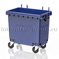 Мусорный контейнер 770 л синий без крышки 770 голубой в Ейске